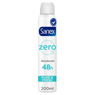 Déodorant SANEX spray pure & fresh zero % 48h - 200ml
