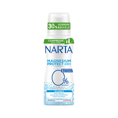 Déodorant femme magnesium invisible NARTA - spray 100ml