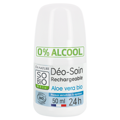 Déodorant aloé vera peaux sensibles bio SOBIO, 50ml