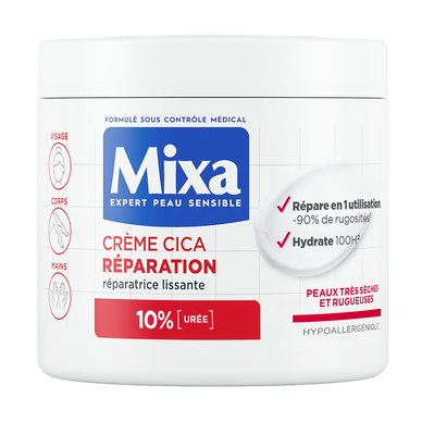 Crème cica réparation MIXA en pot 400ml