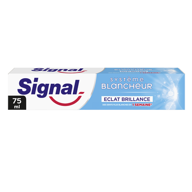 Dentifrice système blancheur éclat brillance 1 semaine SIGNAL 75ml