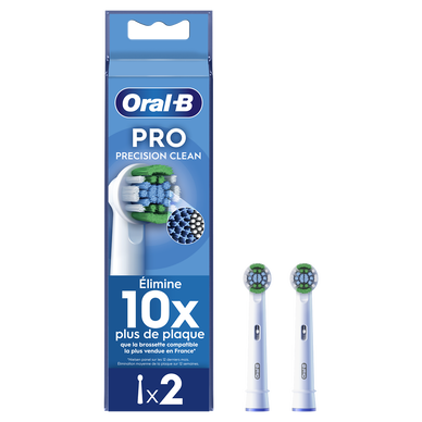 Brossettes precision clean pour brosse a dents ORAL B x2