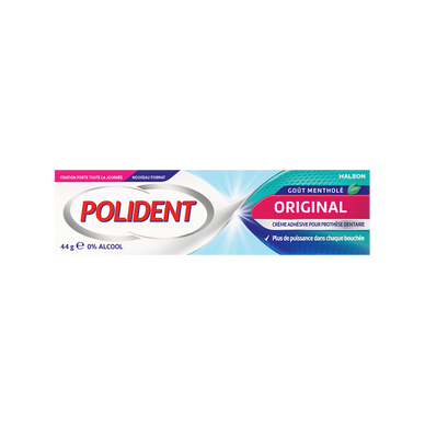 Crème fixative adhérence maximum original POLIDENT 0% 40g