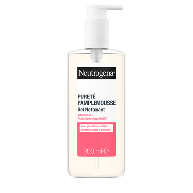 Gel nettoyant visage purete anti-imperfection pamplemousse NEUTROGENA- pompe 200 ml