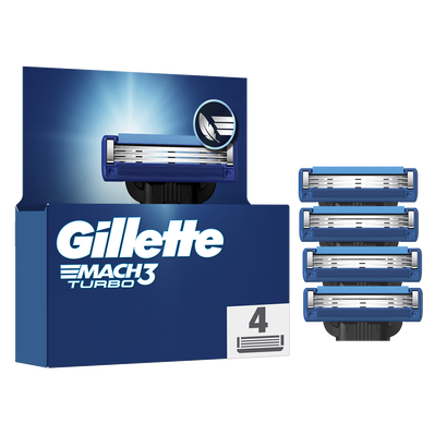 Lames GILLETTE mach3 turbo 3d x4