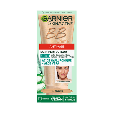 Crème visage anti-âge bb crème teinte medium GARNIER - tube 50ml