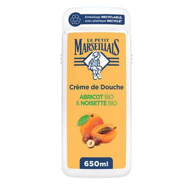 Crème de douche LE PETIT MARSEILLAIS Extra doux abricot bio & noisettebio 650ml