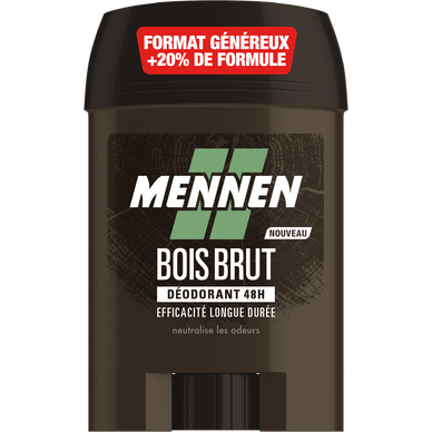 Déodorant homme bois brut efficacité 48h MENNEN - stick 60ml