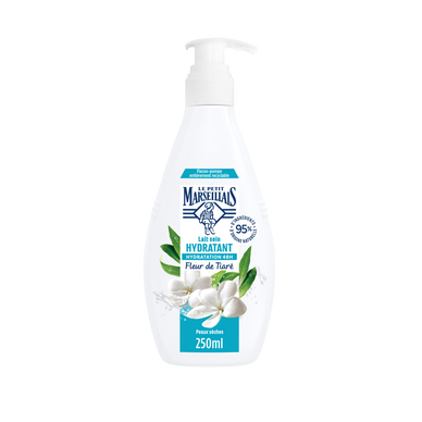 Lait hydratant 48h LE PETIT MARSEILLAIS fleur tiaré peau sèche 250ml