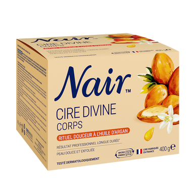 Cire dépilatoire Divine rituel douceur NAIR, pot de 400g