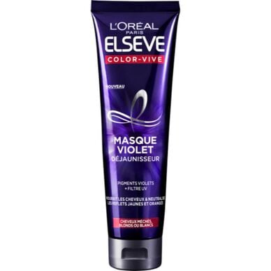 Démêlant violet déjaunisseur cheveux colorés ELSEVE - tube 150ml