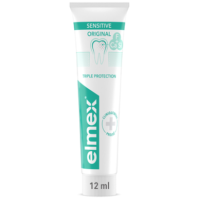 Kit de voyage ELMEX Sensitive Brosse à dents souple & Dentifrice mini12ml