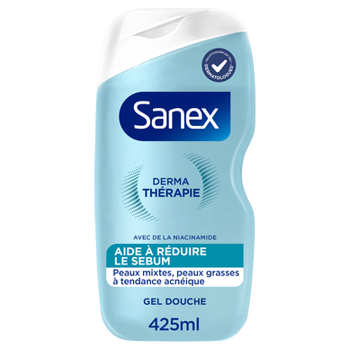 Gel douche SANEX Derma Thérapie Aide à réduire le Sébum - 425ml