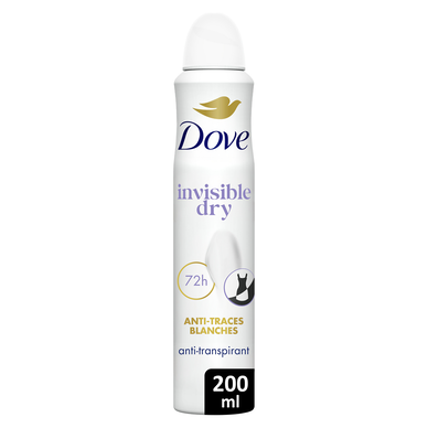 Déodorant Spray Anti-Transpirant Semi-Compressé Invisible Dry DOVE - 200ml