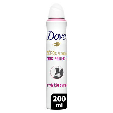 Déodorant spray Invisible DOVE Zero 200ml