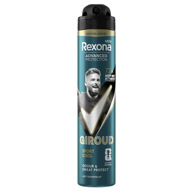 Déodorant homme Olivier Giroud spray anti-transpirant 72h REXONA 200ml