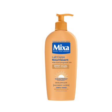 Lait corps MIXA nourrissant effet soleil peaux claires 250ml