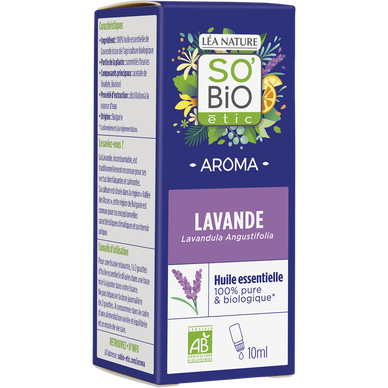 Huile essentielle lavande biologique SO'BIO ETIC 10ml
