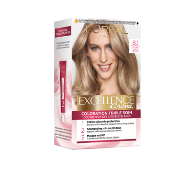 Coloration cheveux n°8-1 blond clair cendré permanente L'ORÉAL PARIS