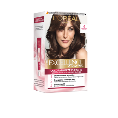 Coloration cheveux n°4 châtain naturel permanente L'ORÉAL PARIS