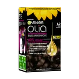 Coloration cheveux n°5.0 châtain clair fondant sans ammoniaque olia GARNIER