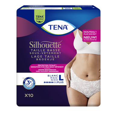 Sous-vêtement incontinence Taille basse L TENA x10