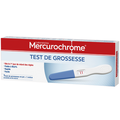 Test de grossesse MERCUROCHROME