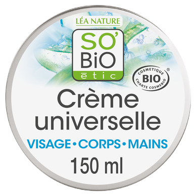Crème hydratante aloe vera universelle multi usage SO'BIO ETIC 150ml visage et corps
