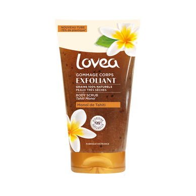 Gommage pour le corps au monoï de Tahiti LOVEA, flacon de 150ml