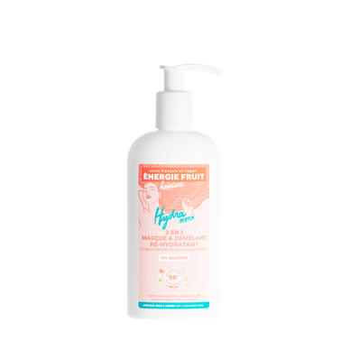 Masque cheveux soin 2en1 parfum monoï et huile de macadamia ENERGIE FRUIT, pompe de 300ml