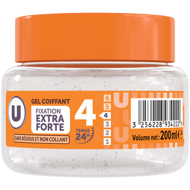 Gel coiffant fixation extra forte - Pot 200ml