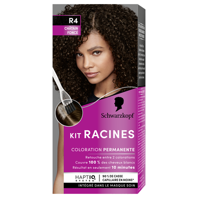 Coloration permanente 4 châtain foncé SCHWARZKOPF KIT RACINES - 70g