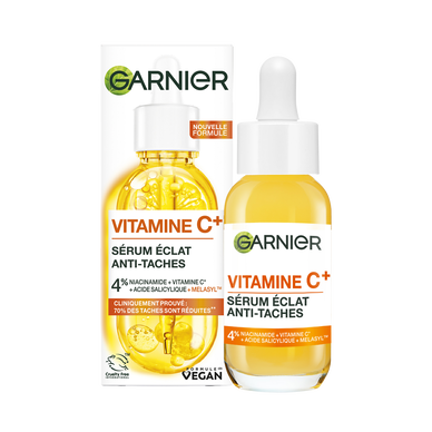 Sérum visage éclat vitamine c anti-tâches niacinamide GARNIER - flacon30 ml