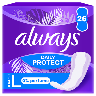 Protège-slip long dailies extra protect 0% parfum ALWAYS x26
