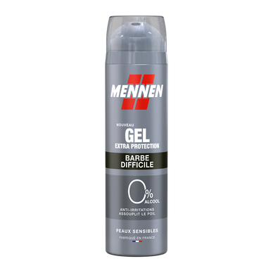 Gel de rasage barbe difficile 0% alcool MENNEN - spray 200ml
