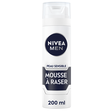 Mousse à raser Sensitive NIVEA FOR MEN, 200ml