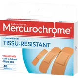 Pansements en tissu MERCUROCHROME, 40 unités