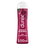 Gel Lubrifiant Intime Crazy Cherry Arômatisé Cerise Base Eau - DUREX -100ml