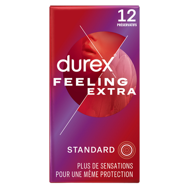 Préservatifs Feeling Extra Fins & Extra Lubrifés - DUREX - x12