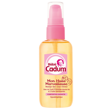 Huile merveilleuse hypoallergénique pour bébé CADUM - vaporisateur 100ml