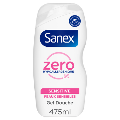 Gel douche SANEX Zero corps-visage-cheveux sensitive 475ml