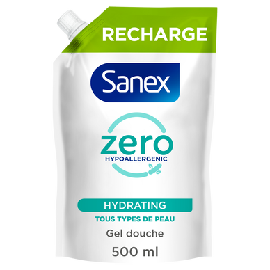 Gel douche Doypack normal peau normal SANEX Zéro 500mL