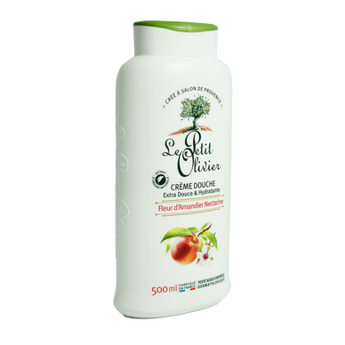 Crème douche Fleur d'Amandier, Nectarine PETIT OLIVIER 500ml