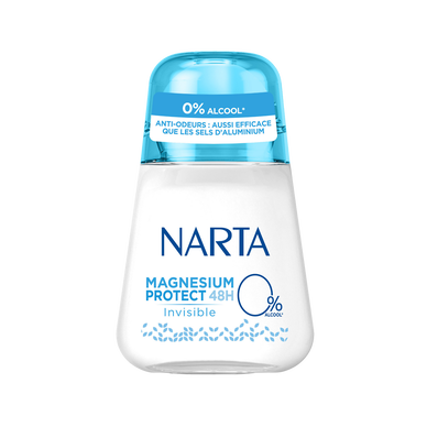 Déodorant femme magnesium invisible NARTA - bille 50ml