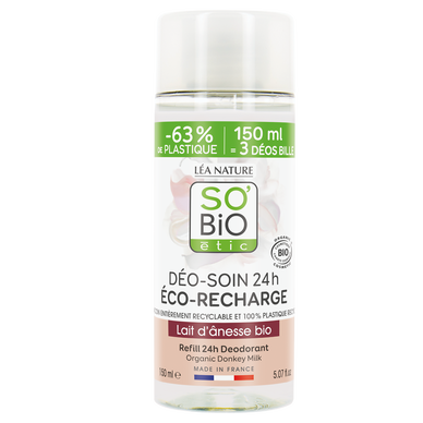 Recharge déodorant lait d'anesse coe SO BIO ETIC 150ml