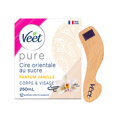 Cire Orientale Au Sucre Pure Naturelle Bandes Réutilisables - VEET - 250ml