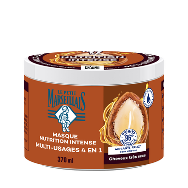 Masque capillaire LE PETIT MARSEILLAIS 4e1 nutrition intense huile d'argan bio 370ml