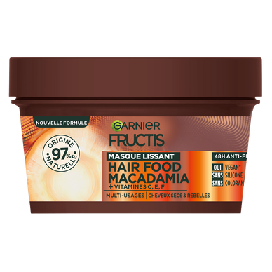 Masque capillaire anti-frisottis macadamia FRUCTIS - pot 320ml