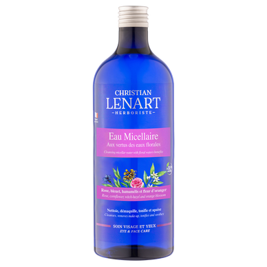 Eau micellaire pour tout types de peaux même sensibles CHRISTIAN LENART, flacon de 500ml