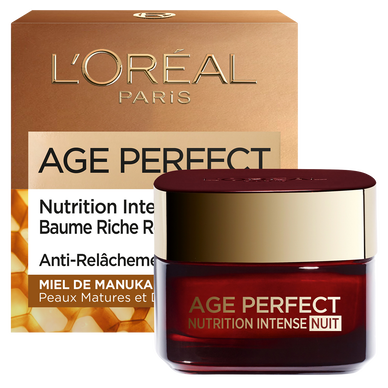 Baume nuit réparateur anti-âge age perfect L'ORÉAL PARIS - pot 50ml